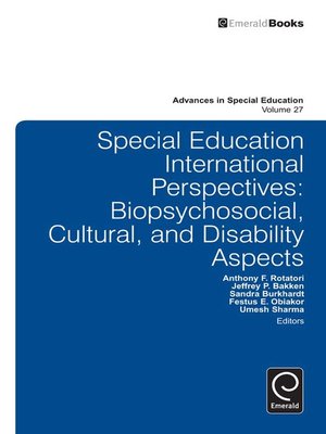 cover image of Advances in Special Education, Volume 27
